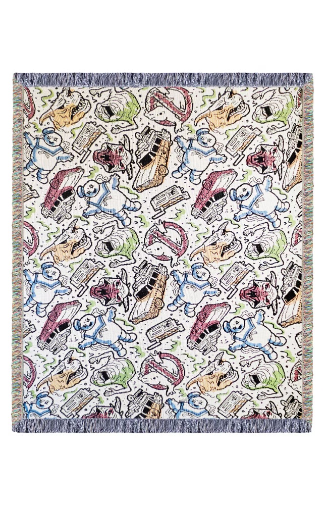 Ghostbusters Doodle Woven Throw Blanket