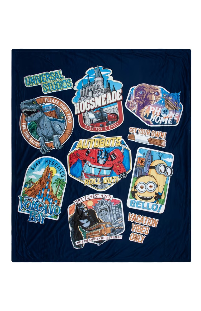 Universal Studios Collage Plush Blanket