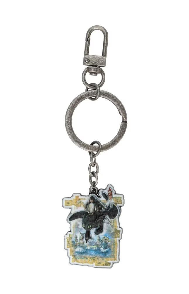 How To Train Your Dragon Isle of Berk Hiccup & Toothless Keychain