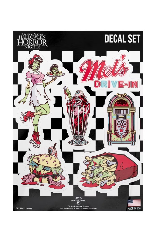 Halloween Horror Nights 2025 Mel's Decal Set