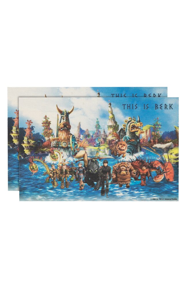 How to Train Your Dragon Wood Postcard Set