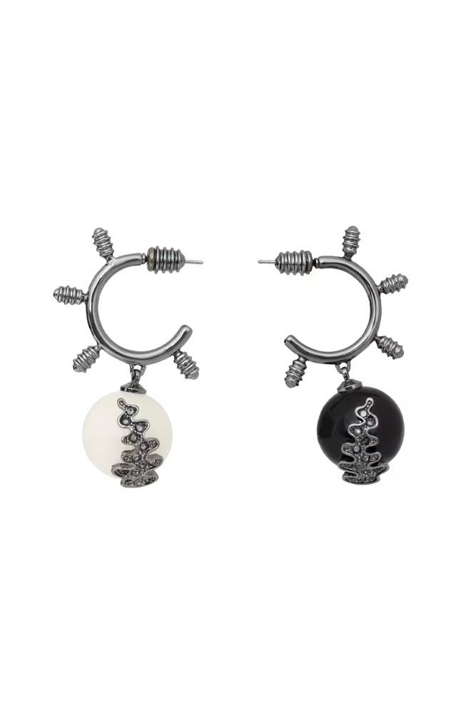 Dark Universe Bride of Frankenstein Faux Pearl Earrings