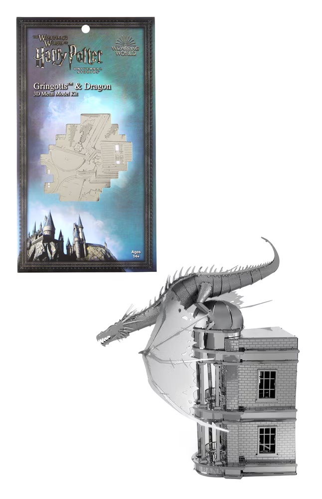 Gringottsâ¢ & Dragon 3D Metal Model Kit