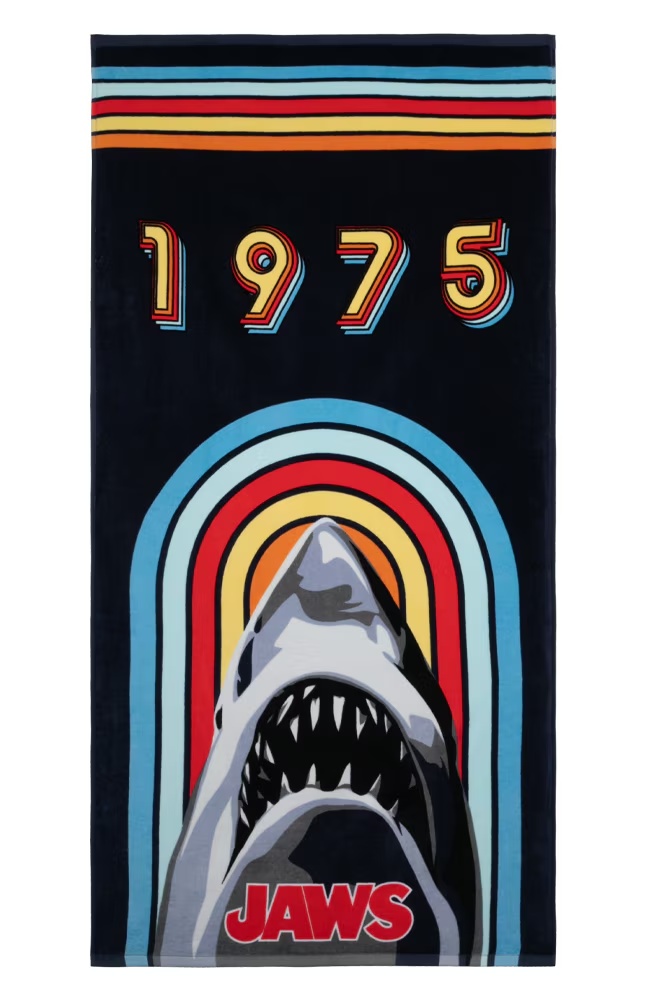 Jaws 50th Anniversary 1975 Beach Towel