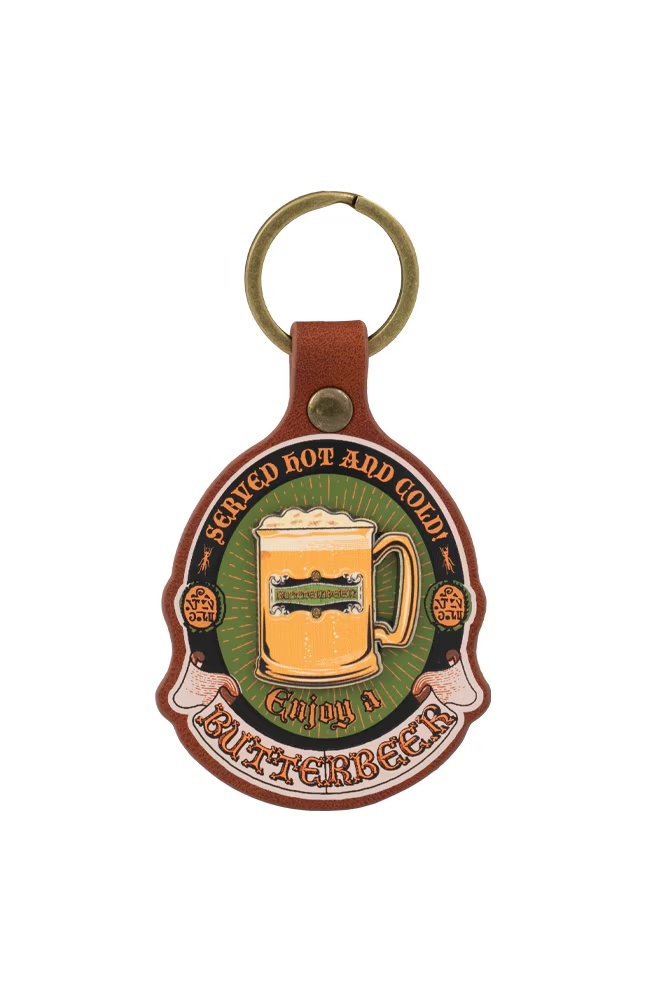 Butterbeerâ¢ Faux Leather Keychain