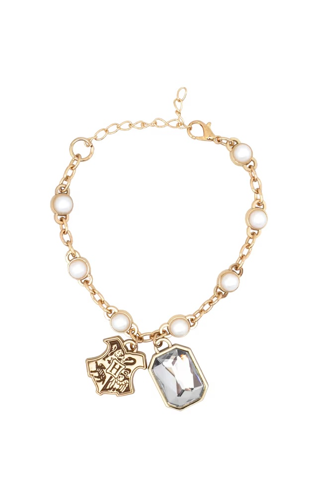 Hogwartsâ¢ Crest Faux Pearl Bracelet