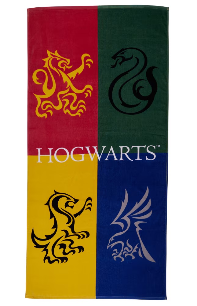 Hogwartsâ¢ Emblems Beach Towel